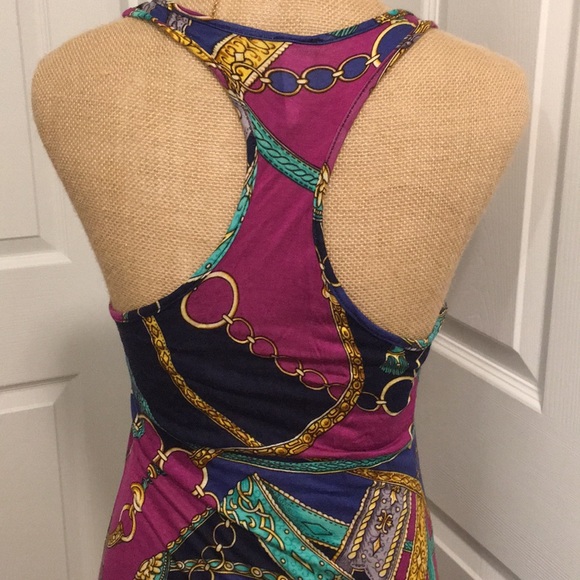 Hi Low Maxi Belt Chain Summer Dress - Picture 6 of 8